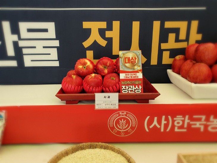 [농업정책과]상주 사과, 경북 직거래장터 품평회 대상 수상1.jpg